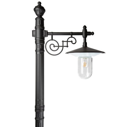 Klassieke lantaarn Zwart 250cm KS Verlichting