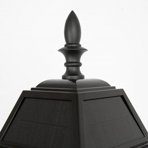 Buitenlamp Vincenzo sokkellamp large zwart aluminium klassiek