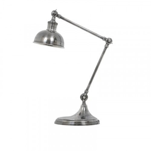 messing lamp in de kleur antiek zilver met een E27 fitting