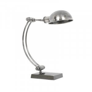 messing lamp in de kleur antiek zilver met een E27 fitting