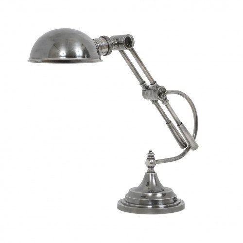 messing lamp in de kleur antiek zilver met een E27 fitting