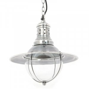 messing lamp in de kleur antiek zilver met een E27 fitting