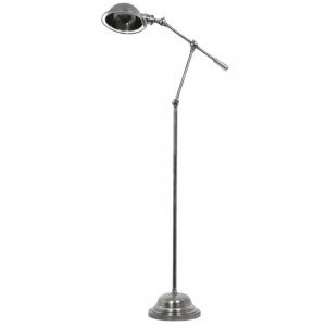 messing lamp in de kleur antiek zilver met een E27 fitting
