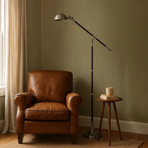 Vloerlamp Jersey Antique Silver- Binnenverlichting