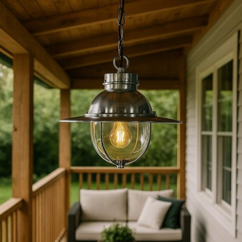 messing lamp in de kleur antiek zilver met een E27 fitting