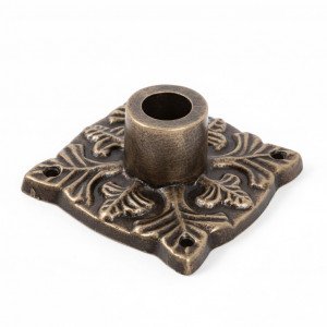 Sokkelplaatje brons (5977) - KS Verlichting - Montage en verankering