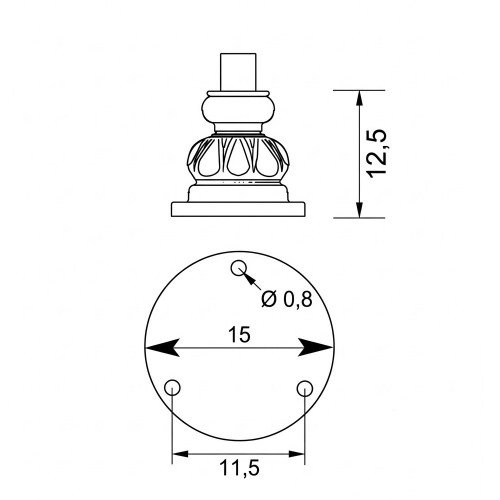 Sokkel Valence klassiek aluminium groen zwart antraciet