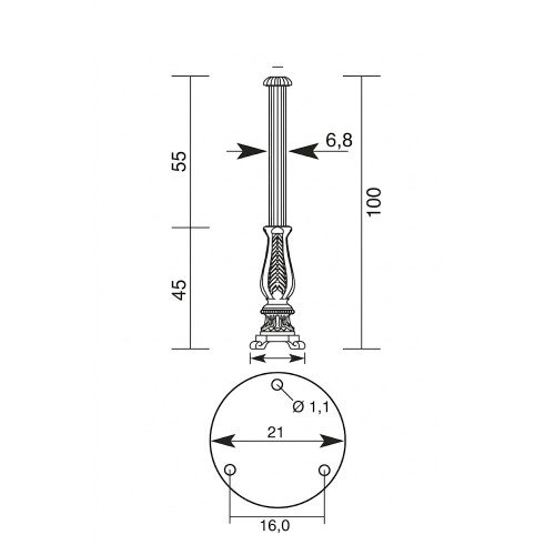 Buitenverlichting grenoble lantaarnpaal aluminium klassiek