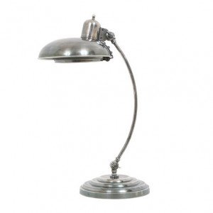 messing lamp in de kleur antiek zilver met een E27 fitting