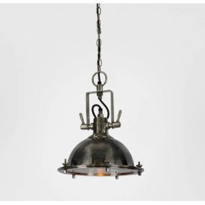 messing lamp in de kleur antiek zilver met een E27 fitting hotel chique E27