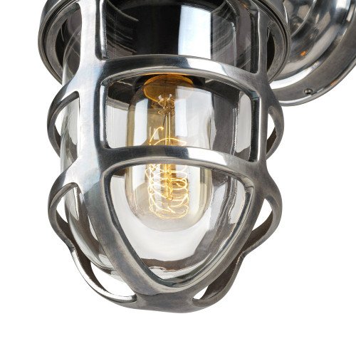Nostaluce Industriele vintage stallamp Brooklyn messing - wandlamp - muurlamp | Nostalux.nl