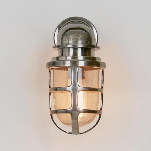 Nostaluce Industriele vintage stallamp Brooklyn messing - wandlamp - muurlamp | Nostalux.nl
