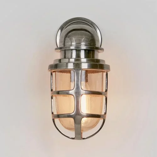 Nostaluce Industriele vintage stallamp Brooklyn messing - wandlamp - muurlamp | Nostalux.nl