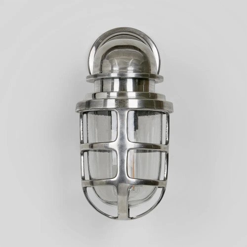 Nostaluce Industriele vintage stallamp Brooklyn messing - wandlamp - muurlamp | Nostalux.nl