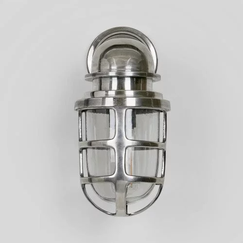 Nostaluce Industriele vintage stallamp Brooklyn messing - wandlamp - muurlamp | Nostalux.nl