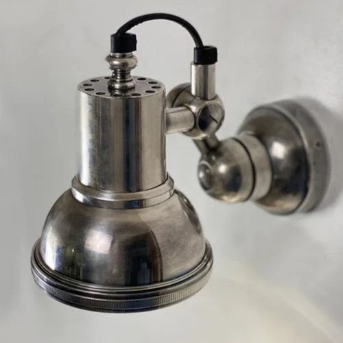 Nostaluce Plafond- en Wandspot Memphis Antique Silver spot | Nostalux.nl