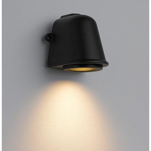 buitenlamp wandlamp Offshore in zwarte kleur inclusief sensor led lichtbron