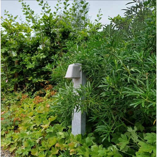 buitenlamp wandlamp van ruw aluminium ongepolijst nautische industriële uitstraling