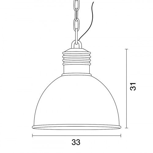 Hanglamp Loft Retro & Vintage Industrie Zwart