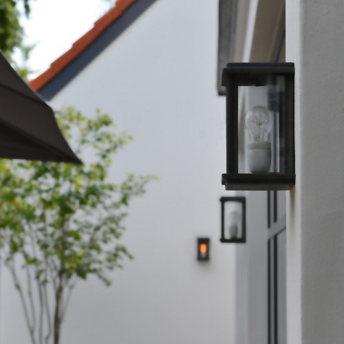 verlichting veranda - bronzen buitenlamp Capital klein - jaren 30 buitenlamp - Nostalux