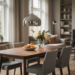 Alu Shiny Drop hanglamp zilver aluminium Ø28 cm E27 modern