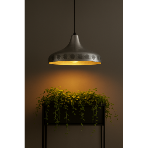 Alu Shiny Flat S hanglamp zilver aluminium Ø22 cm E27 binnenverlichting