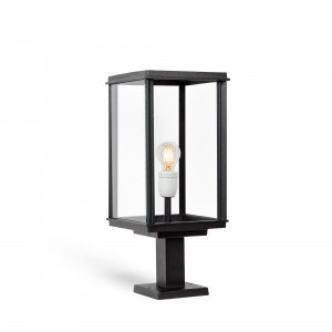 Sokkellamp Capital 2 klassiek zwart Luxe tuinverlichting