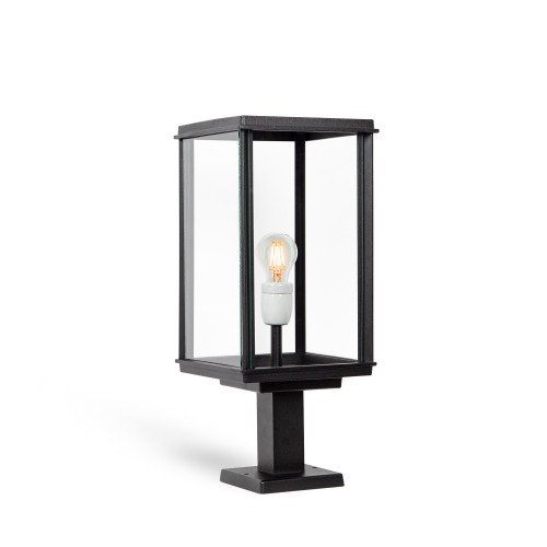 Sokkellamp Capital 2 klassiek zwart Luxe tuinverlichting