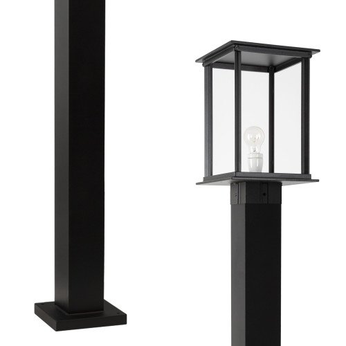 Buitenlamp Capital Terras XXL buitenverlichting zwart in klassieke stijl met vierkante vorm