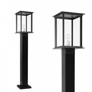 Buitenlamp Capital Terras XXL buitenverlichting zwart in klassieke stijl met vierkante vorm