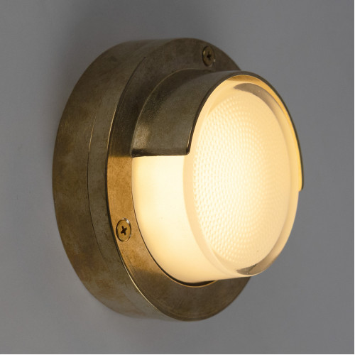 Buitenverlichting tavira muurlamp brons messing nautisch