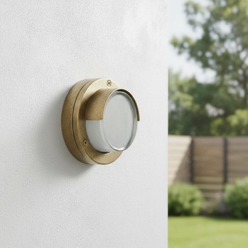 Buitenverlichting tavira muurlamp brons messing nautisch