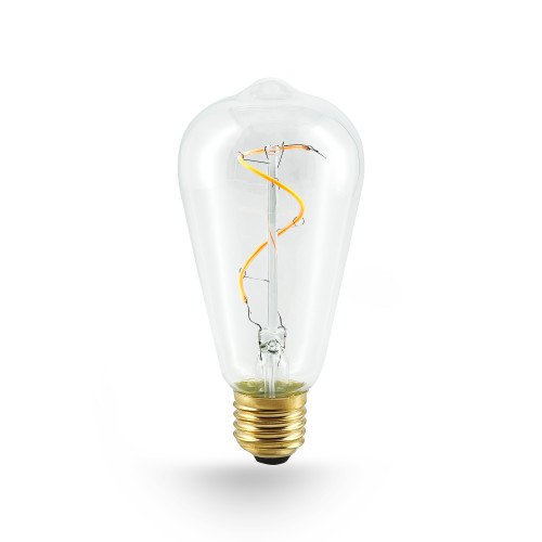 E27 LED lichtbron Wave 2 watt 2200 Kelvin