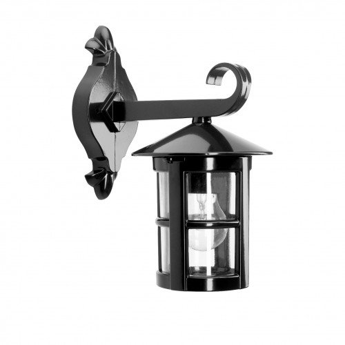 Buitenlamp lucca muurlamp zwart aluminium klassiek