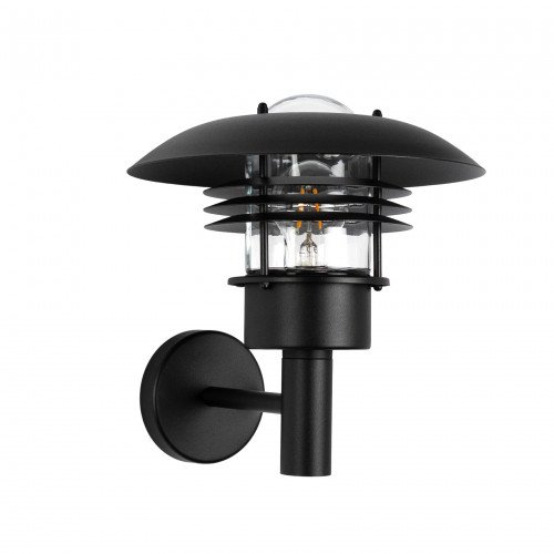 Buitenlamp Riga Wandlamp Zwart Aluminium modern