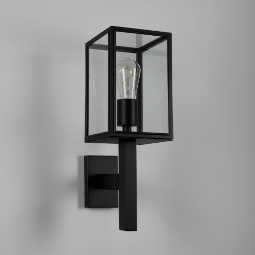 Buitenlamp Bilthoven muurlamp zwart rvs modern