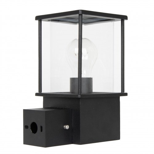 Astro wandlamp matzwart voor buiten moderne wandlamp, stijlvol zwarte finish, mooie heldere beglazing buitenverlichting van het merk KS Verlichting