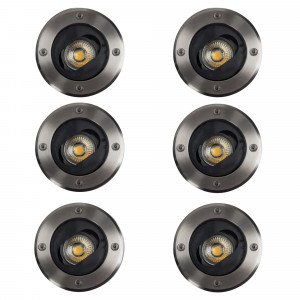 RVS richtbare Grondspot Unit GU10 fitting