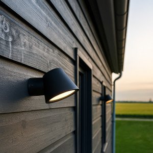 Vita Cup Wandlamp matzwart GU10