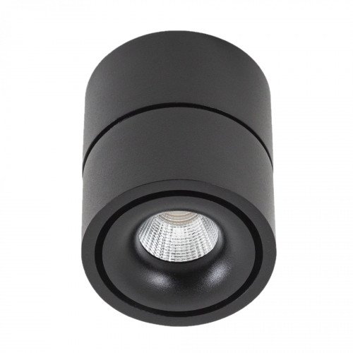 Richtbare opbouwspot Ole 1 zwart led
