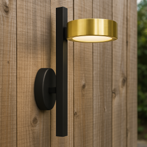 Set ‎3 Orion messing wandlampen buiten IP44 messing buitenverlichting