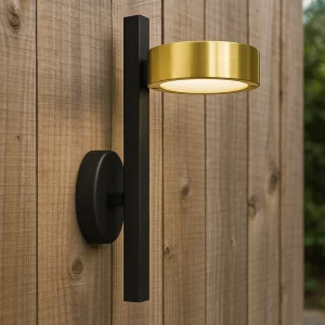 Buitenlamp Orion Downlighter Messing Aluminium Rond