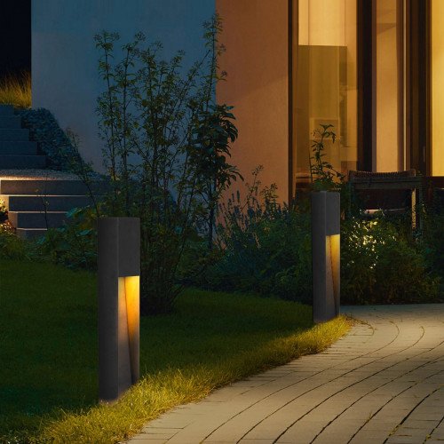 Buitenlamp Levi terras modern vormgegeven buitenverlichting in zwarte kleur