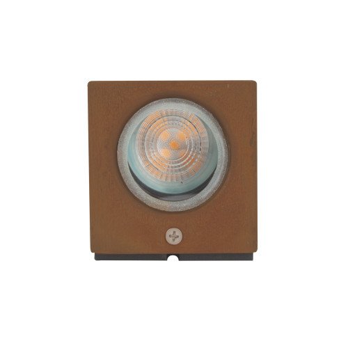 Moderne buitenlamp wandlamp Geo Down Corten gemaakt van RVS en afwerkt in cortenkleur