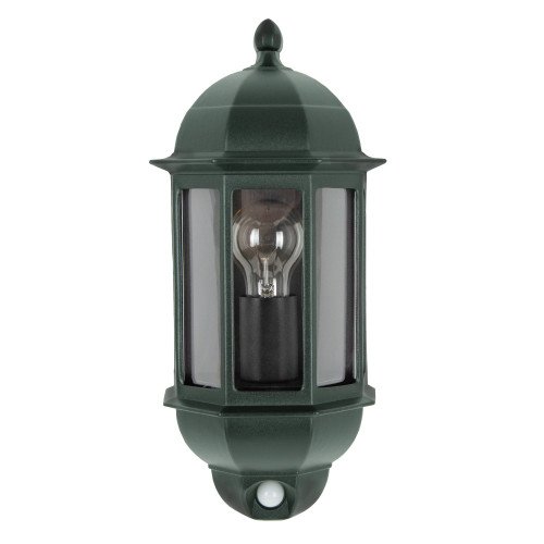Buitenlamp Verona klassieke stijl buitenverlichting voorzien van bewegingssensor en in de kleur groen