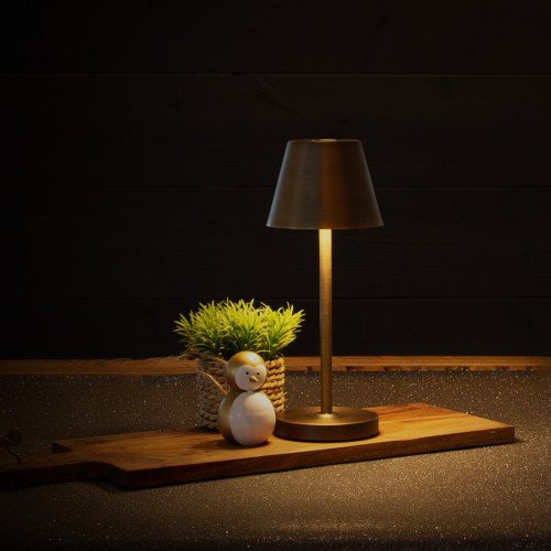 Buitenlamp en Binnenlamp Bronzen tafellamp modern