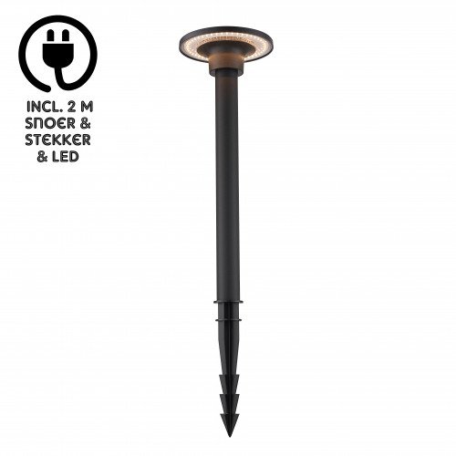 tuinverlichting Shuttle tuinlamp zwart Kunststof modern buitenverlichting
