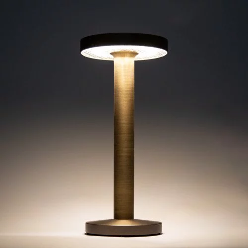 Buitenlamp en Binnenlamp Bronzen tafellamp modern