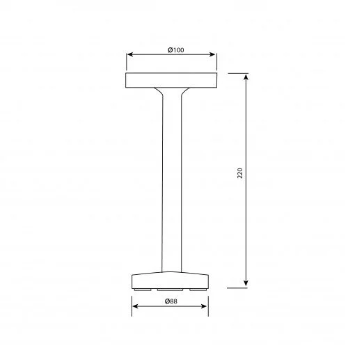 Buitenlamp en Binnenlamp Bronzen tafellamp modern