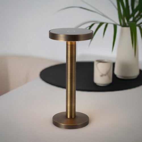 Buitenlamp en Binnenlamp Bronzen tafellamp modern